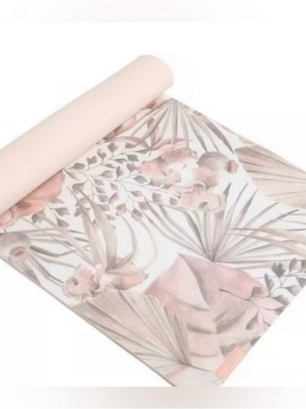 Blogilates Watercolor Floral Pink Yoga Mat-NWOT